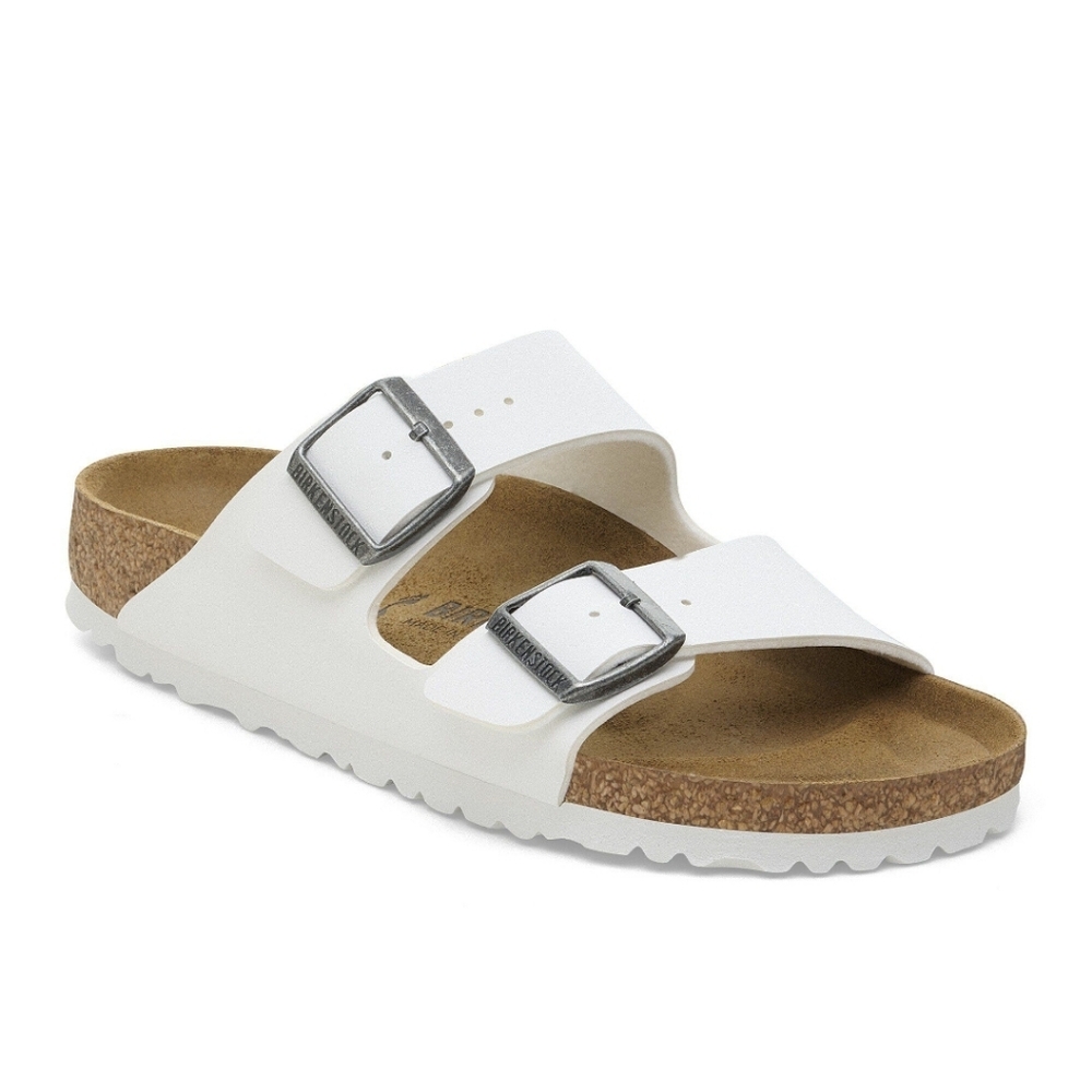Birkenstock Arizona Sandal In White Size 39